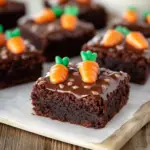 Carrot Patch Brownies Freshly Baked