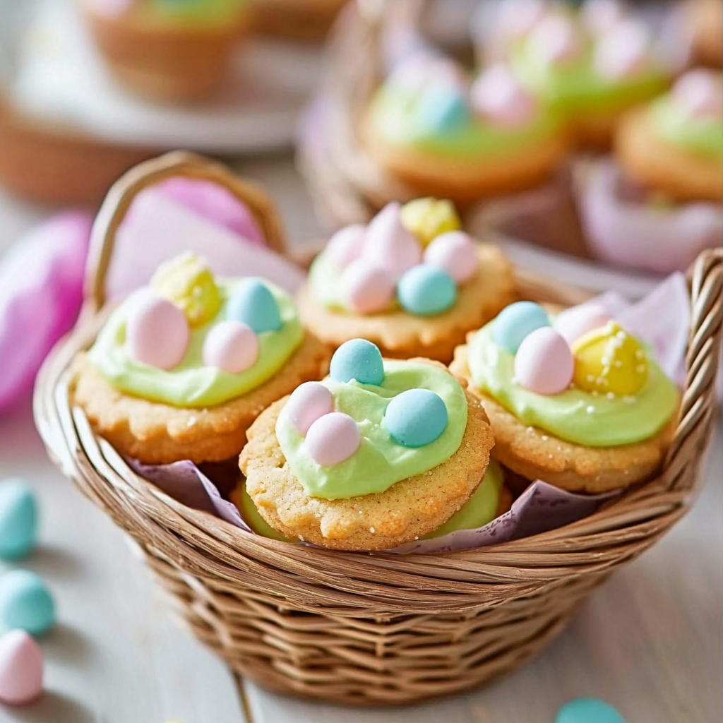 Easter Basket Sugar Cookies Cups