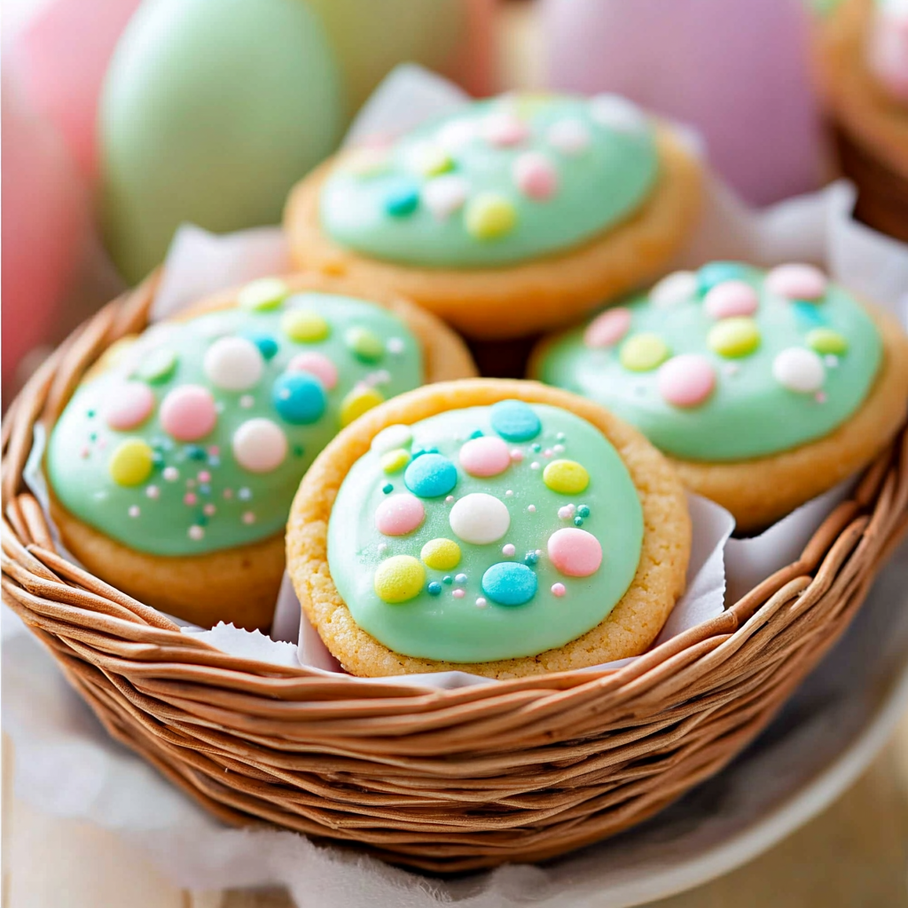 Delightful Easter Basket Sugar Cookies Cups Recipe