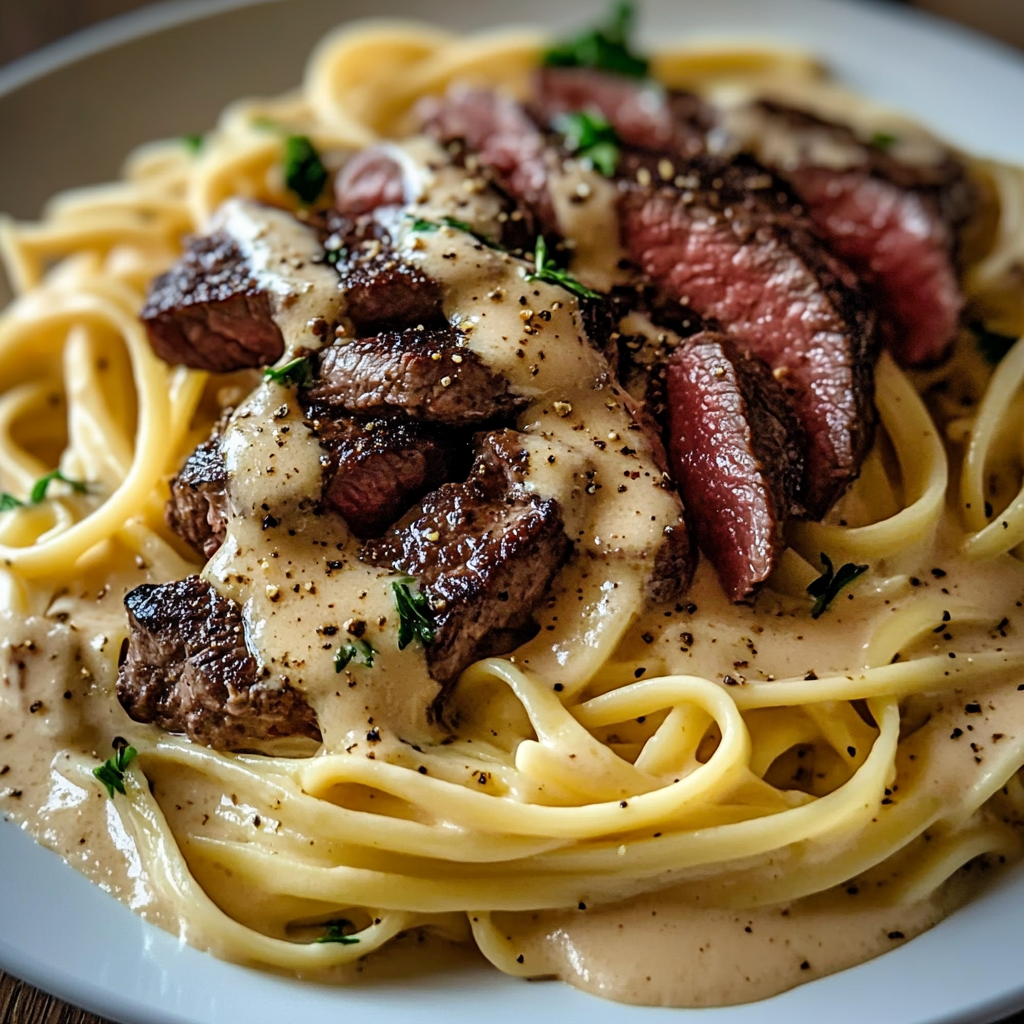 Creamy Cajun Steak Alfredo