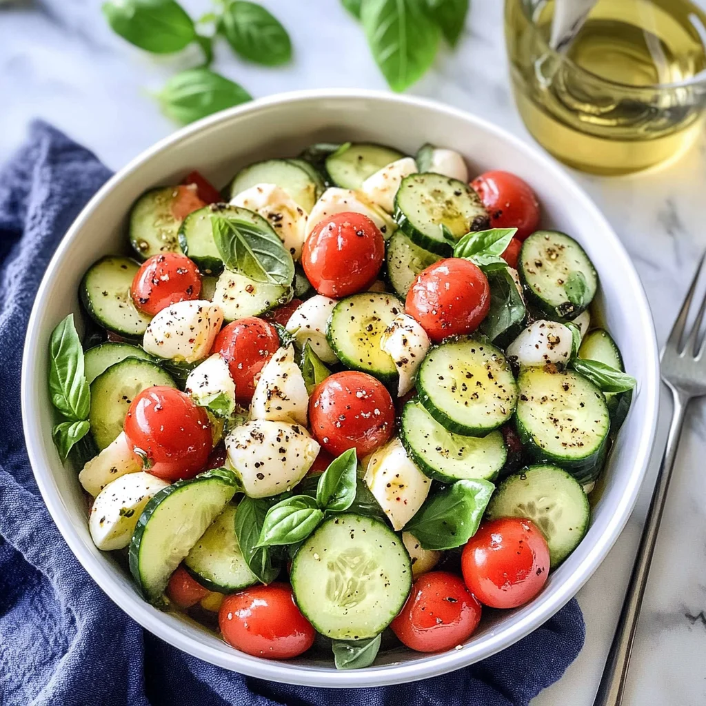 Cucumber Caprese Salad