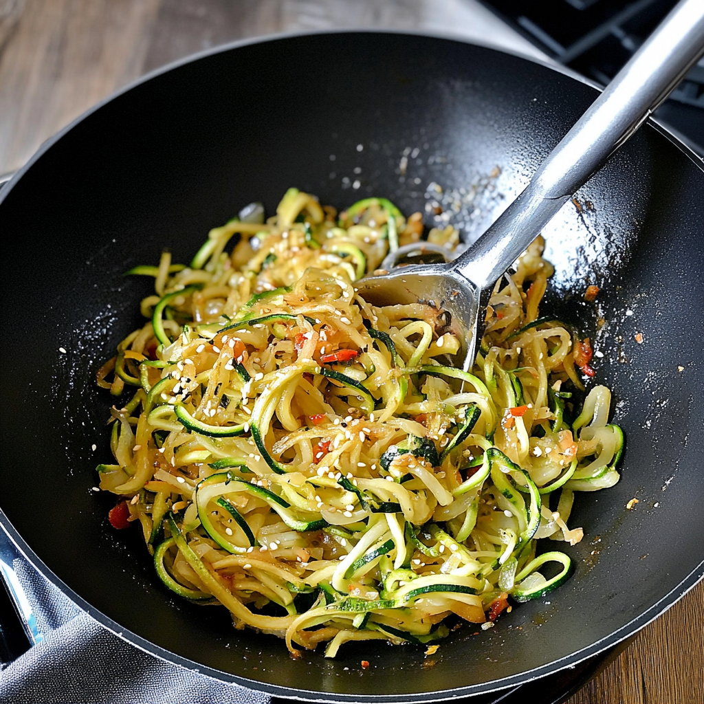 Delicious Zucchini Noodle Stir Fry for a Healthy Feast
