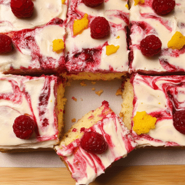 Lemon Raspberry Sheet Cake