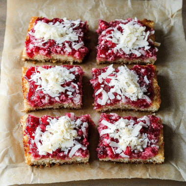 Raspberry Coconut Magic Bars