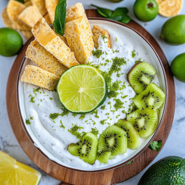 Creamy Key Lime Pie Fruit Dip