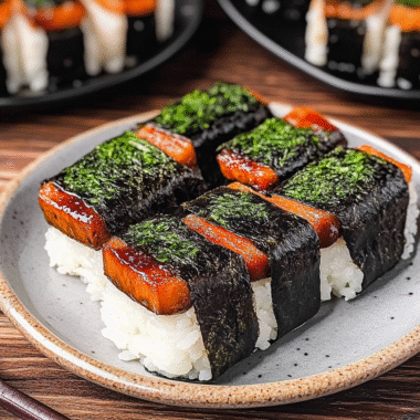 Hawaiian Spam Musubi With Sushi Nori Seaweed