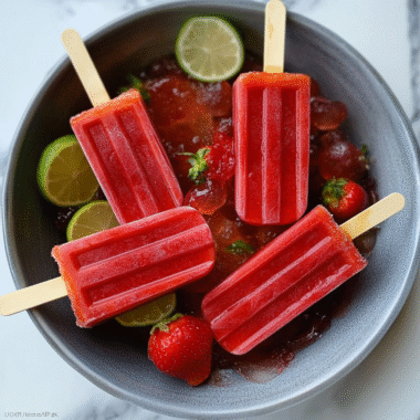 Frozen Watermelon Margarita Pops