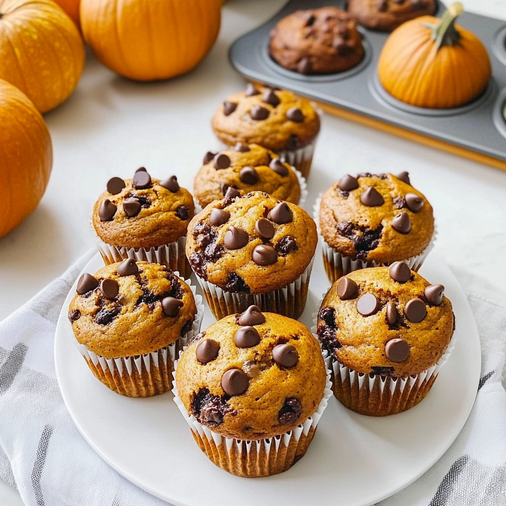 Pumpkin Chocolate Chip Muffins