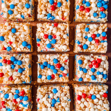 Red White and Blue Rice Krispie