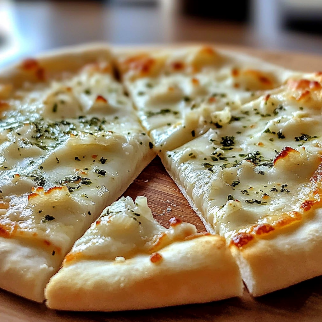 White Garlic Pizza