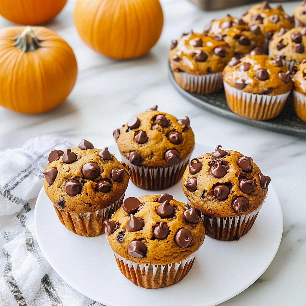 Pumpkin Chocolate Chip Muffins