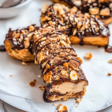 Low Calorie Frozen Banana Snickers