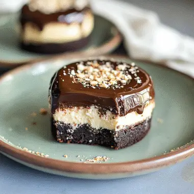 Baileys Cheesecake Brownie Bites