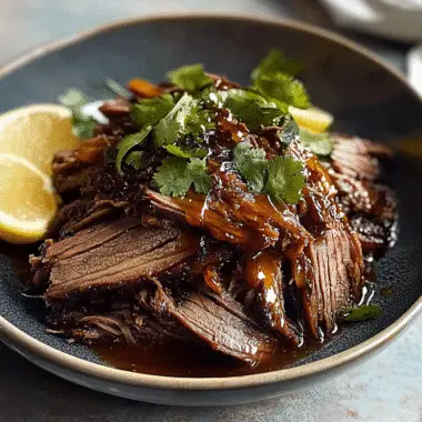 Caramelized Pulled Beef Brisket