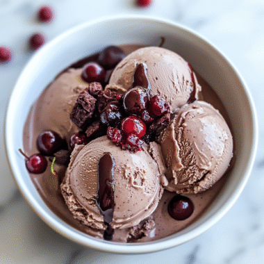 Chocolate Cherry Ice Cream