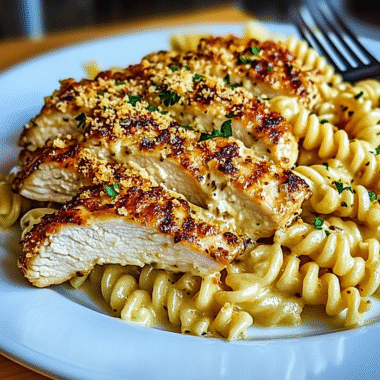 Creamy Garlic Parmesan Chicken & Cheesy Pasta