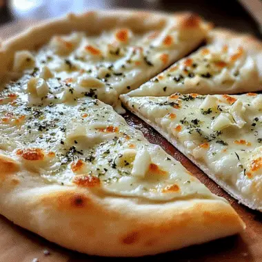 White Garlic Pizza