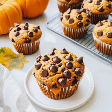 Pumpkin Chocolate Chip Muffins
