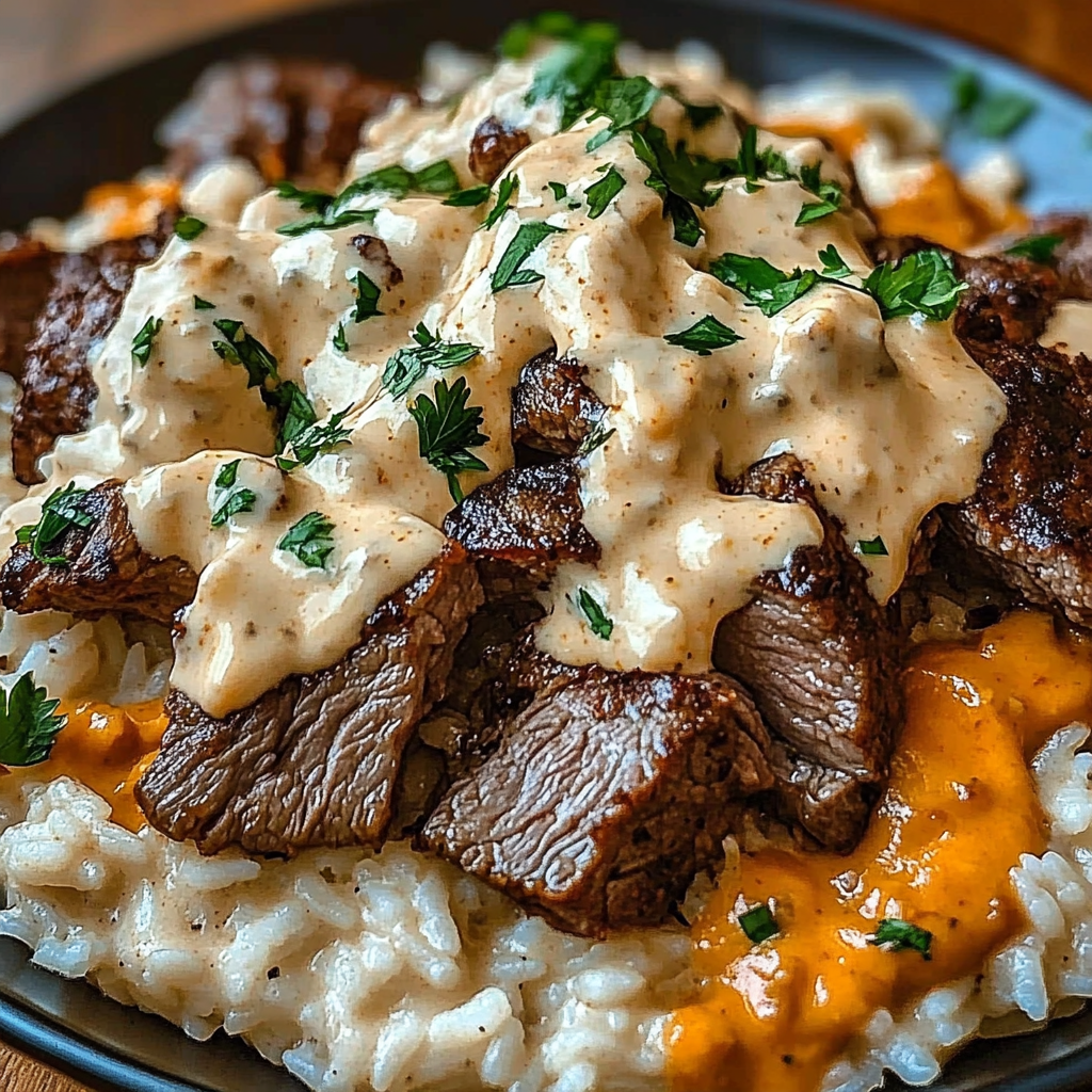Mouthwatering Steak & Queso Rice