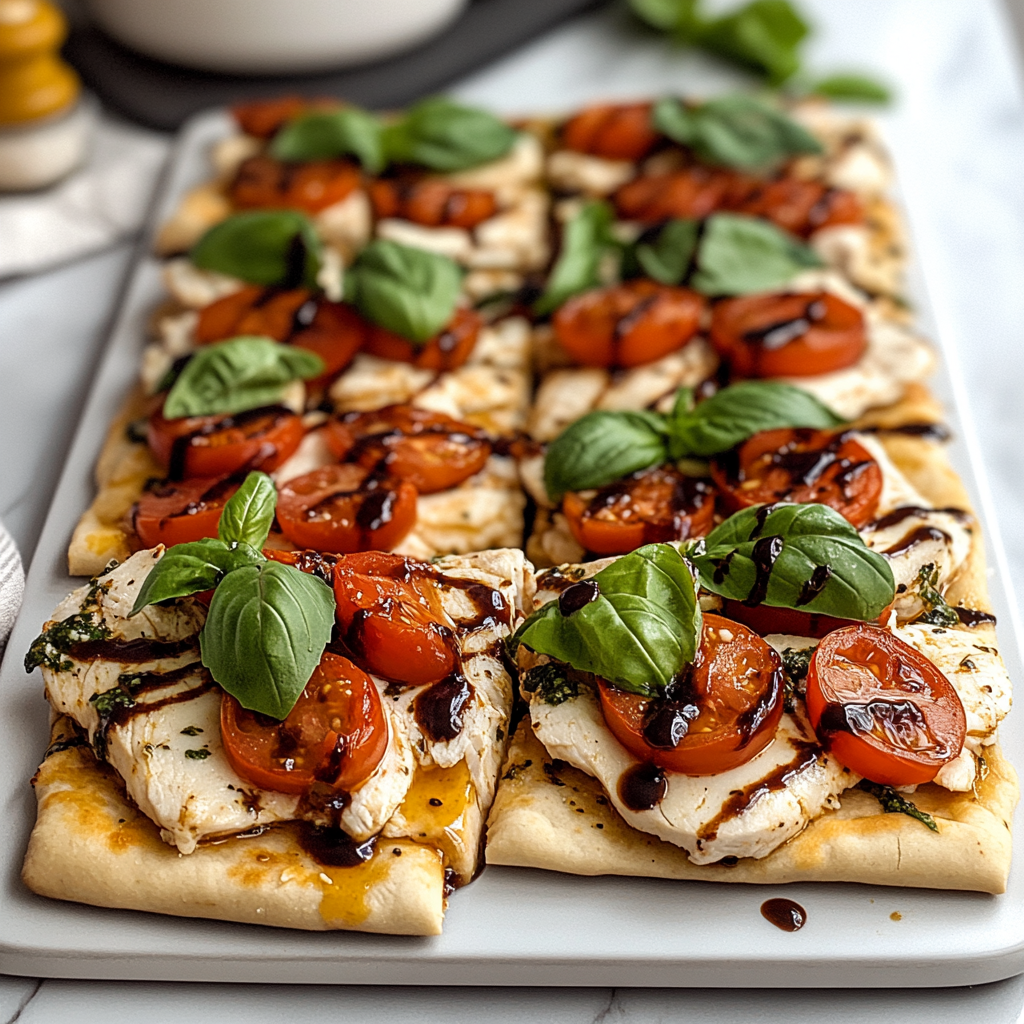 Chicken Caprese Flatbread