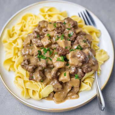 Banana Beef Stroganoff