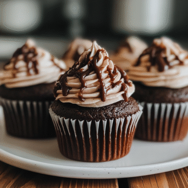 Cream Filled Chocolate Cupcakes