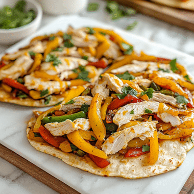 Chicken Fajita Flatbread