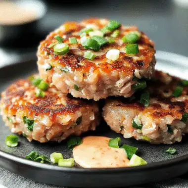 Asian-Style Tuna Cakes with Spicy Mayo