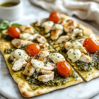 Chicken Pesto Flatbread