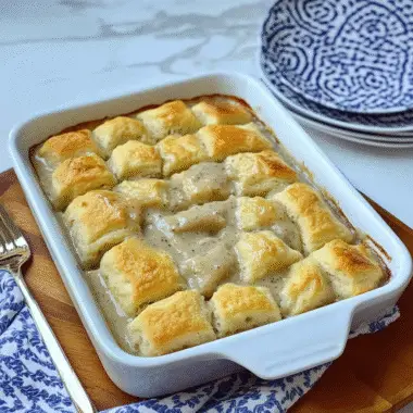 Biscuits and Gravy Casserole