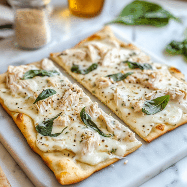 Chicken Alfredo Flatbread