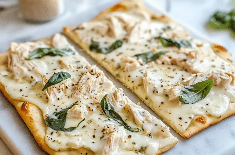Chicken Alfredo Flatbread