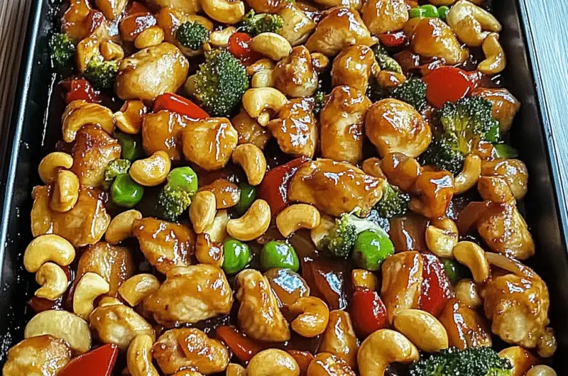 Sheet Pan Cashew Chicken
