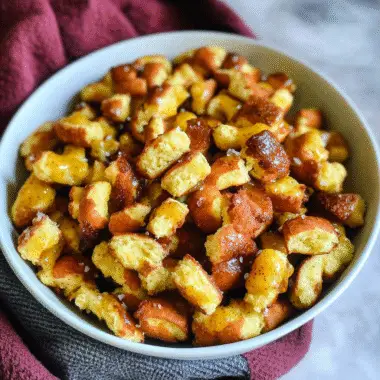 Homemade Honey Mustard & Onion Pretzels