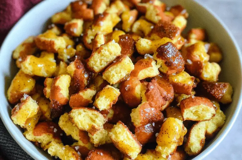 Homemade Honey Mustard & Onion Pretzels