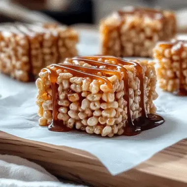 Salted Caramel Rice Krispie Treats