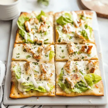 Chicken Caesar Flatbread