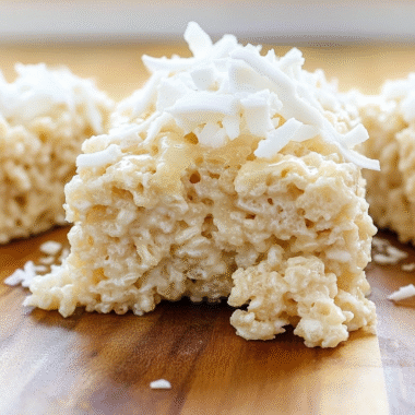 Coconut Lover's Rice Krispy Treats