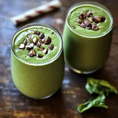 Chocolate Peanut Butter Green Smoothie