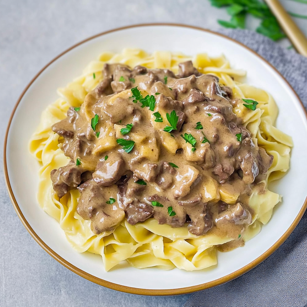 Banana Beef Stroganoff