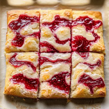 Sweet Focaccia with Raspberry Jam