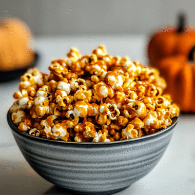 Pumpkin Spice Caramel Popcorn
