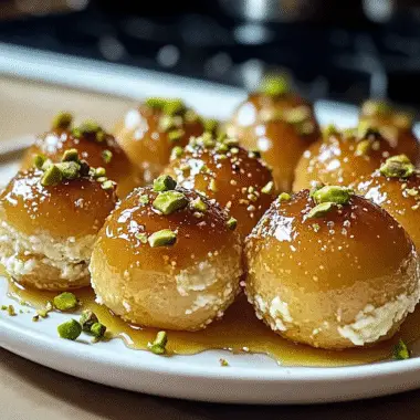 Ricotta Pistachio Honey Bites