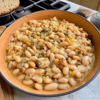 French Onion White Beans