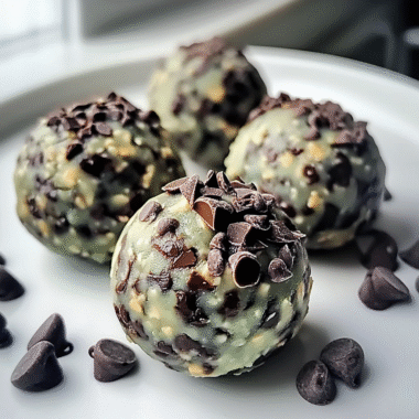Mint Chocolate Chip Protein Balls