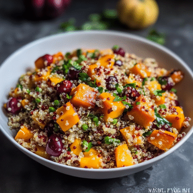 Warm Butternut Squash Quinoa Salad