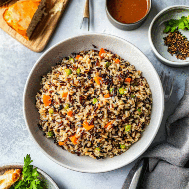 Gochujang Wild Rice Pilaf