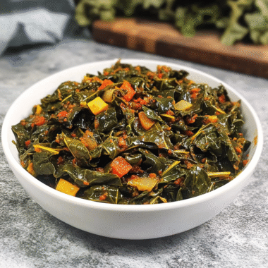 Spicy Gochujang Collard Greens