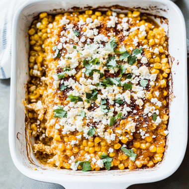 Spicy Gochujang Elote Corn Casserole