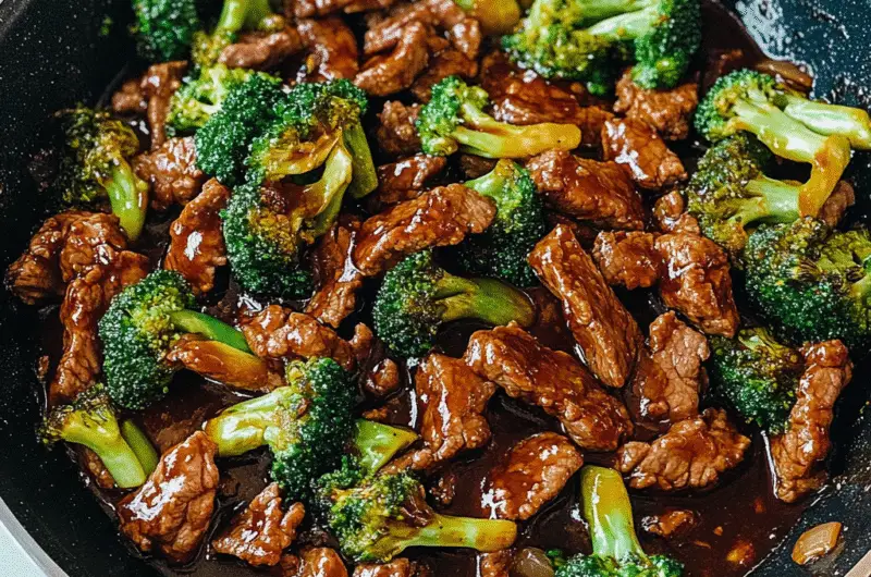 Chinese One Pan Beef and Broccoli